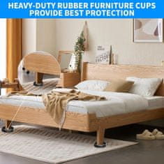 Nikcorp Podlošci za namještaj okrugli protuklizni, zaštita za podove i ublažavanje vibracija, 76 mm, 12 komada, crna boja