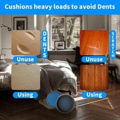 Nikcorp Podlošci za namještaj okrugli protuklizni, zaštita za podove i ublažavanje vibracija, 76 mm, 12 komada, crna boja