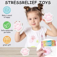 Nikcorp Antistresne igračke Squishy mačje šape, set 2 komada, mekane senzorne igračke za opuštanje i dekompresiju, Taba Squishy od PVC-a