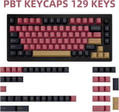 Nikcorp Kapice za tipke Keycaps Samurai set od 129 elemenata, PBT materijal, Cherry profile, sublimacijski tisak, japanski motiv