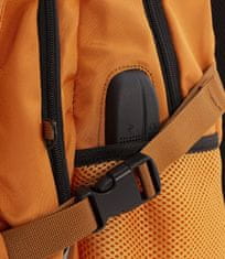 Nikcorp Dječji sportski ruksak BONN s mrežom za loptu i kacigu, pretinac za laptop 15.6, USB port, Oxford tkanina, 20L, narančasti