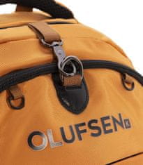 Nikcorp Dječji sportski ruksak BONN s mrežom za loptu i kacigu, pretinac za laptop 15.6, USB port, Oxford tkanina, 20L, narančasti