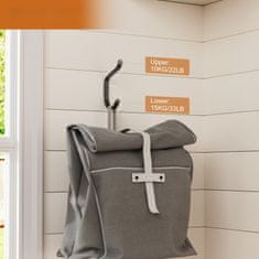 Nikcorp Zidne kuke za odjeću metalne mat crne, 9,8 cm, set vješalica za kupaonicu i hodnik, nosivost 13,6 kg, 12 komada u pakiranju