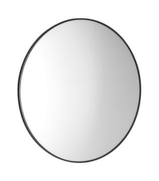 SAPHO AROWANA Crno Mat Okruglo Ogledalo Ø70cm - Kupaonsko Zrcalo s Protukorozivnom Obranom
