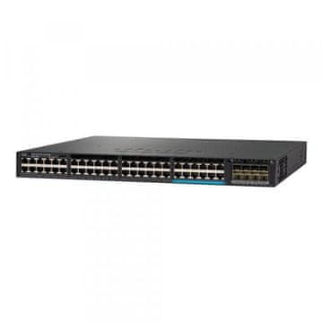 Nikcorp Mrežni preklopnik Catalyst WS-C3650-12X48FD-L, 48x RJ45 1G, 2x SFP+ 10G Uplink, PoE+ 660W, LAN Base, Layer 2, Stacking