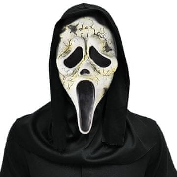 Nikcorp Ghostface maska s kapuljačom Krik za Halloween i cosplay, realistična lateks maska za maskenbal, univerzalna veličina za odrasle