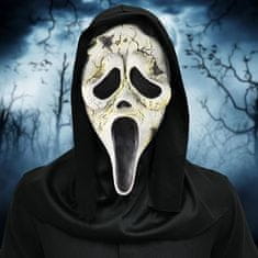 Nikcorp Ghostface maska s kapuljačom Krik za Halloween i cosplay, realistična lateks maska za maskenbal, univerzalna veličina za odrasle