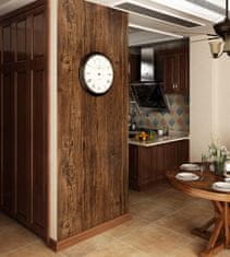 Nikcorp Samoljepljiva folija za namještaj i zidove, dizajn tamno drvo, vodootporni vinilni PVC materijal, rola 60 cm x 5 m