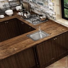 Nikcorp Samoljepljiva folija za namještaj i zidove, dizajn tamno drvo, vodootporni vinilni PVC materijal, rola 60 cm x 5 m