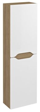 SAPHO Visoka Zidna Ormarić WAVE 40x140x20cm, Bijela/Dub Cuneo, Univerzalna Vrata