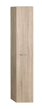 AQUALINE Visoka Viseća Kupaonska Ormarica 25x140x20 cm Dub Platin MDF/lamino