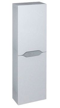 SAPHO Visoka Zidna Ormarica WAVE, 40x140x20 cm, Bijela/Srebrni Hrast, Univerzalna