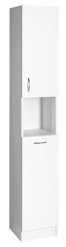 AQUALINE Visoka Kupaonska Ormar s Košem 30x180x30cm - SIMPLEX ECO Bíla