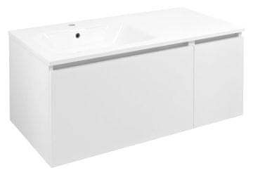 SAPHO LOREA Zidni Ormar 100x46x51,5 cm Lijevo, Bijela Mat, MDF/Lamino Zatvaranje tiho