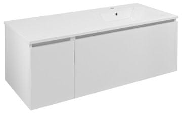 SAPHO Zidni Ormar LOREA 120x46x51,5 cm, Desni, Mat Bijeli, Uključen Tihi Zatvarač