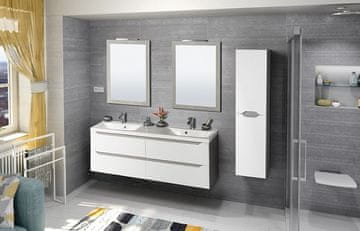 SAPHO Set Za Kupaonicu WAVE 150, Bijela/Srebrni Hrast