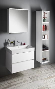 SAPHO Set Za Kupaonicu ODETTA 70 Bijeli - Zidno Ugrađeni Klasik s LED Rasvjetom