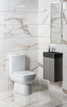 SAPHO Komplet za Kupaonice LATUS X 40 u Sivoj Boji Hrast