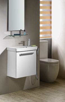 SAPHO Set za Kupaonicu LATUS VIII 55, Bijela, Zidna Montaža, Antikorozivno, MDF/Laminat