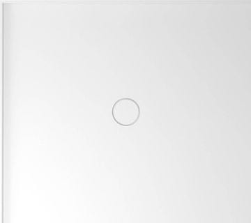 POLYSAN MIRAI pravokutna tuš kada od lijevanog mramora, 90x80 cm, lijeva, bijela