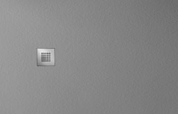 Gelco MITIA tuš kada od lijevanog mramora, pravokutna 140x100cm, siva