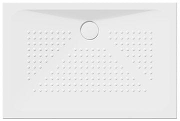 Gsi GSI EXTRA FLAT pravokutna keramička tuš kada 120x80 cm, bijela, antibakterijska glazura