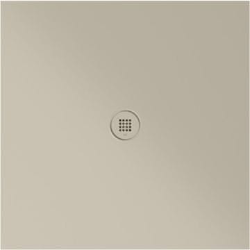 Gsi Kvadratna keramička tuš kada, 100x100x2cm, mat bež, EXTRA FLAT