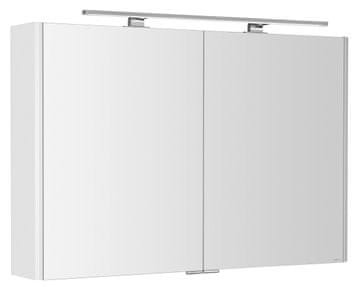 SAPHO LED Ogledalo Ormar Topli Bijeli Svjetlo s Električnom Zasuvkom, 106x70x17cm, SAPHO LUCIE