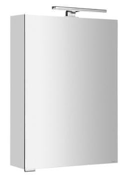 SAPHO Ogledna ormarić MIRRÓ s LED svjetlom, 50x70x16 cm, univerzalno otvaranje, bijela boja