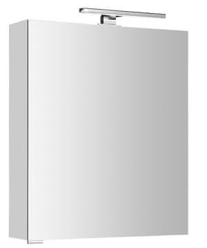 SAPHO MIRRÓ LED Osvijetljena Ogledalska Galerija, Univerzalna, Bijela, 60x70x16cm