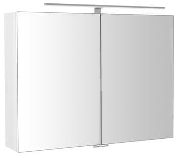 SAPHO Zrcalni Ormarić RIWA s LED Rasvjetom, 81x70x17 cm, Bijela Sjajna