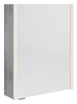 SAPHO ALIX ogledalo s LED rasvjetom 56x70 cm, lijeva/desna, srebrni hrast