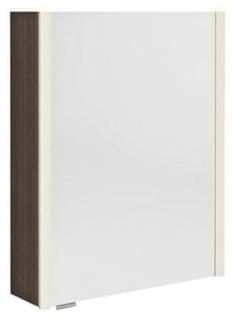 SAPHO ALIX Zrcalna Galerija s LED Rasvjetom 56x70x17,5cm, Univerzalno Otvaranje, Rustikalna Borovica