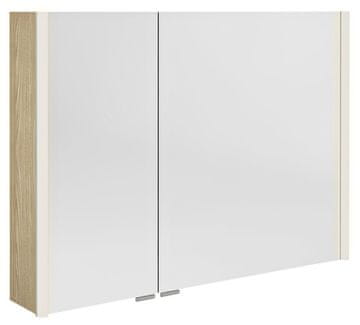 SAPHO ALIX Zidni Ormar s LED Svjetlom 96x70 cm, Dekor Jilm Bardini