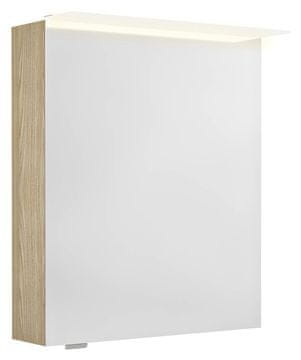 SAPHO LINEX zrcalna vitrina s LED svjetlom, univerzalna, 60x70x15 cm, jilm bardini