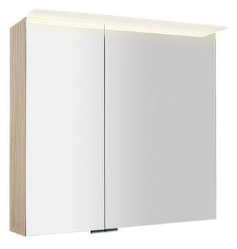 SAPHO Galerka LINEX s LED rasvjetom, 80x70x15 cm, Bardini javor