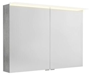SAPHO GALERKA LINEX S LED OSVJETLJENJEM, 100X70X15CM, SREBRNO DRVO