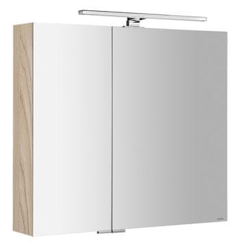 SAPHO MIRRÓ zidna galerija s LED svjetlom, jilm bardini, 80x70cm