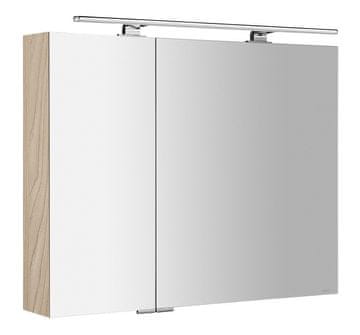 SAPHO MIRRÓ galerija s LED svjetlom, 90x70cm, Jilm bardini dekor, IP44 zaštita