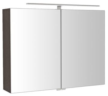 SAPHO RIWA Ogledalo s LED Rasvjetom, 81x70x17cm, Rustična Borovina