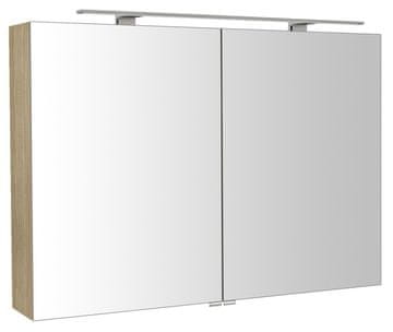 SAPHO RIWA zrcalna ormarić s LED rasvjetom, 101x70x17cm, jilm bardini