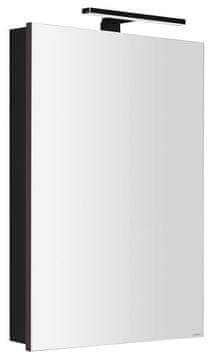 SAPHO GRETA zidna ormarić s LED rasvjetom 50x70x14cm, crna mat