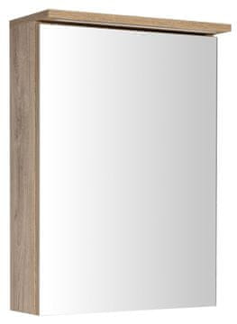 AQUALINE KAWA LED Ogledalo s Rasvjetom 50x70cm, Hrast Emporio