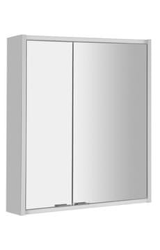 SAPHO BATU ogledalo ormarić LED 60x71x15 cm, bijeli sjaj, električna utičnica