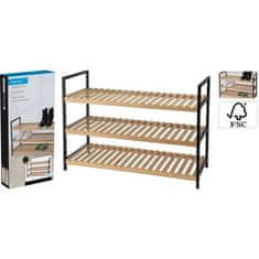 HOMESTYLING Postolar KO-784630160 bambusov stalak, 3 police, 70 × 30 × 48 cm
