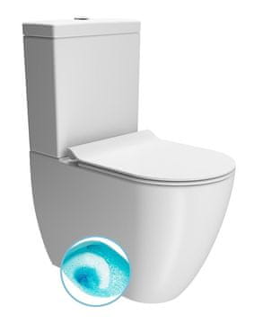 Gsi GSI PURA Swirlflush WC kombi, bijela, donji/gornji ispust, DualGlaze+