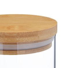 Northix 3 staklenke za pohranu s hermetičkim poklopcem, 1 litra, staklo i čelik