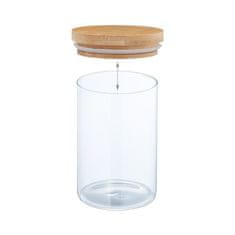 Northix 3 staklenke za pohranu s hermetičkim poklopcem, 1 litra, staklo i čelik