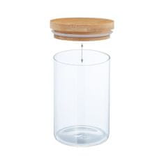 Northix 3 staklenke za pohranu s hermetičkim poklopcem, 1 litra, staklo i čelik