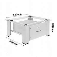 Maclean MC-117W Podstavek za perilicu rublja